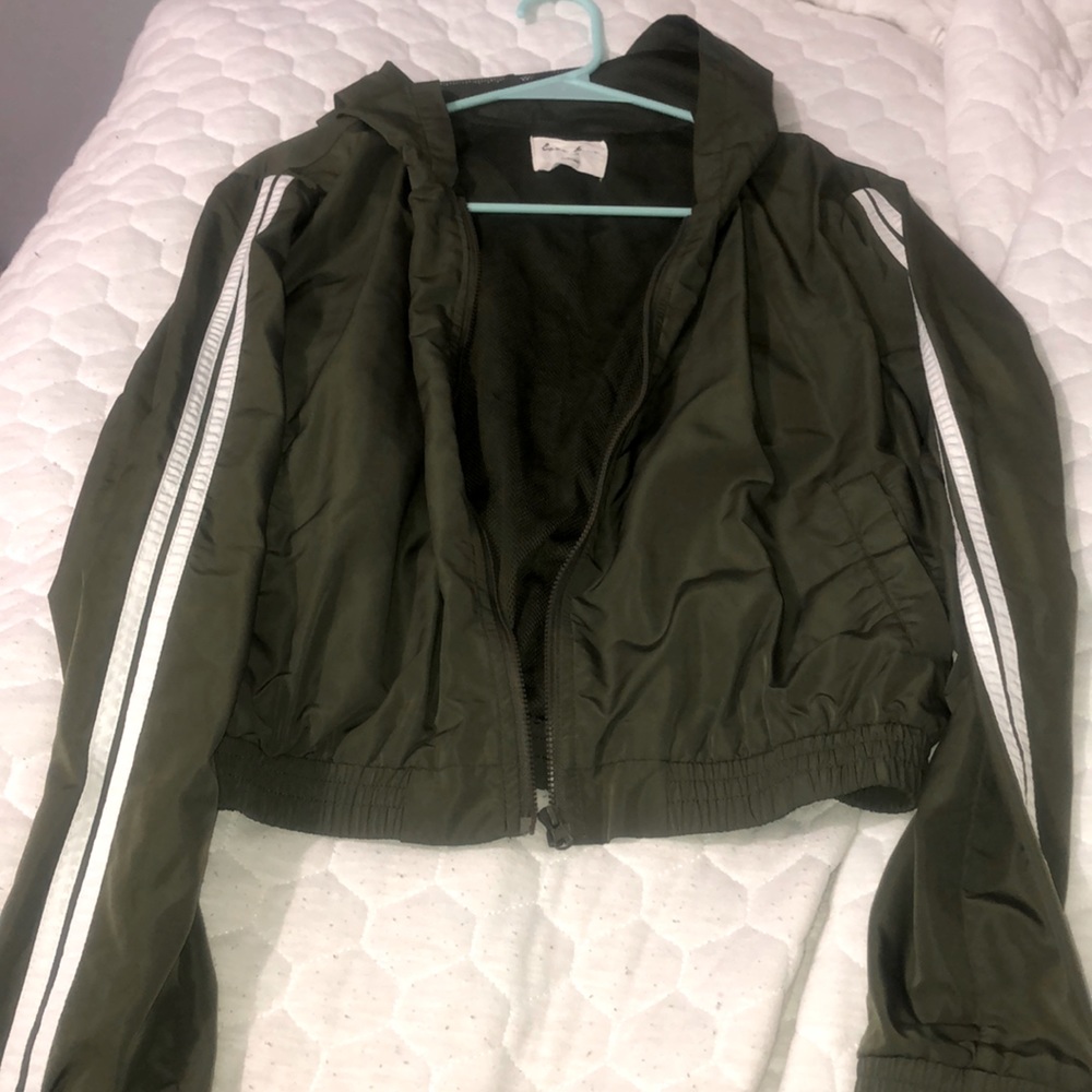 Olive Green Windbreaker